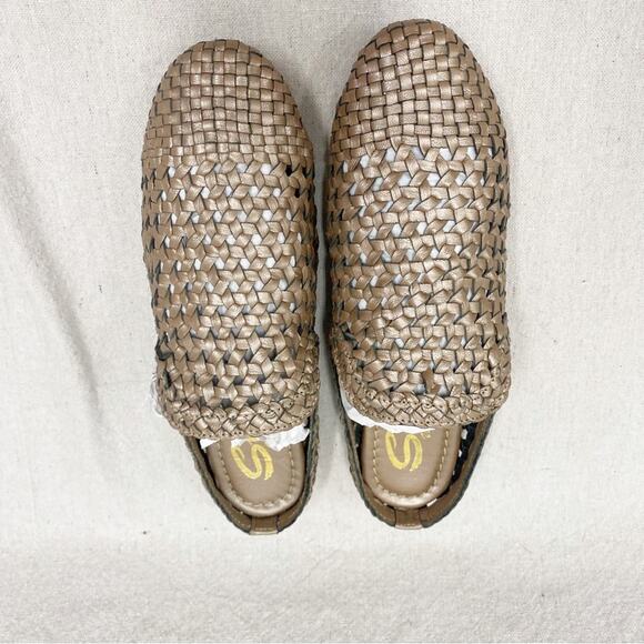 Sbicca Vintage Collection Iota metallic bronze woven leather mules NIB Size 9 - Picture 11 of 15